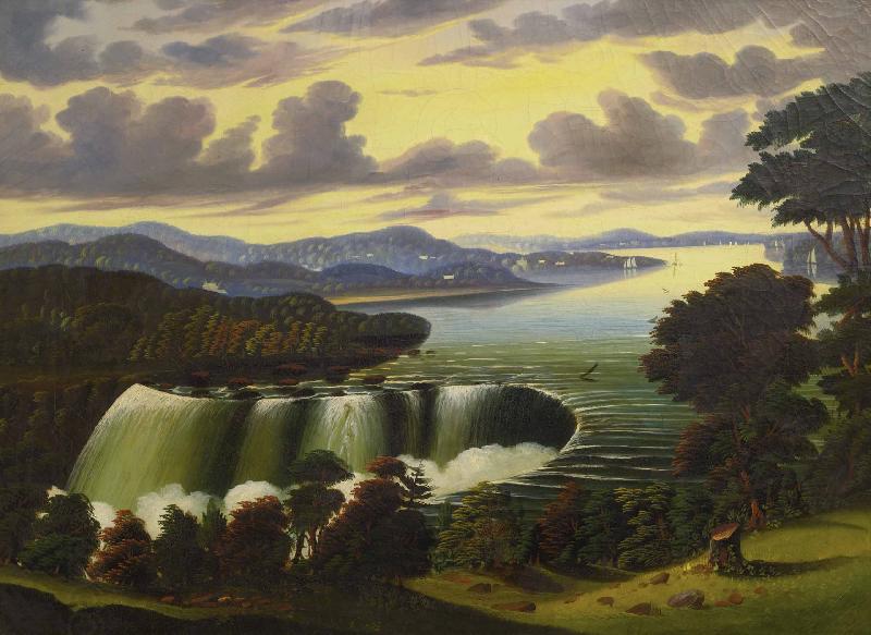 Thomas Chambers Niagara Falls viewed from Goat Island oil painting picture